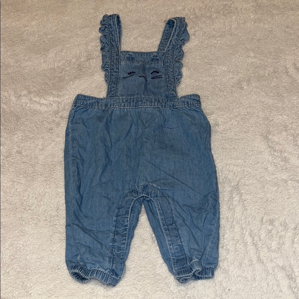 Carter's Blue Denim Overalls 6 months baby girl clothing